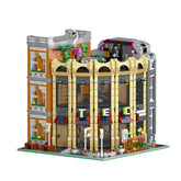 Mocsage Street Scene MOC European Department Corner Store with Light Building Blocks Set(3231PCS)